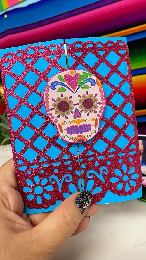 Candy Skull Card 