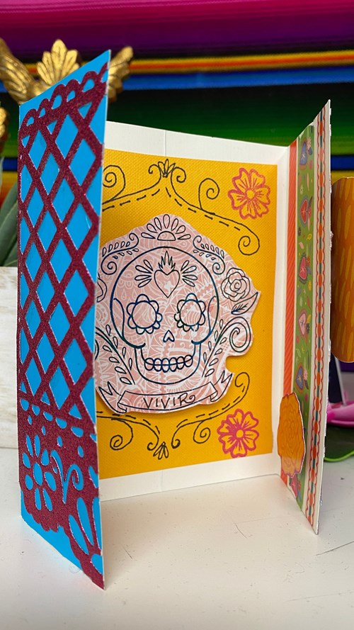 Candy Skull Open Card